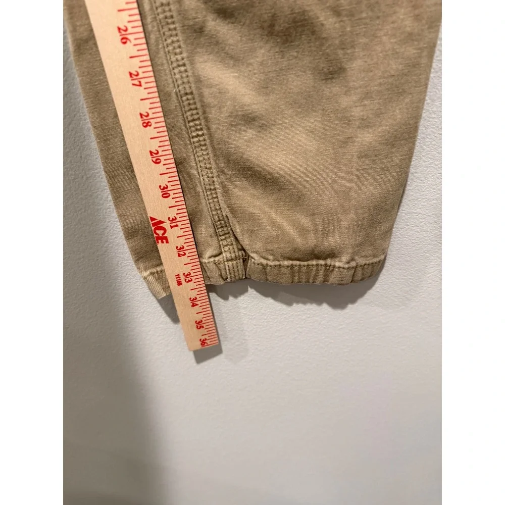 Carhartt Mens Relaxed Fit Canvas Work Pants Tan Khaki Utility Carpenter 38x36